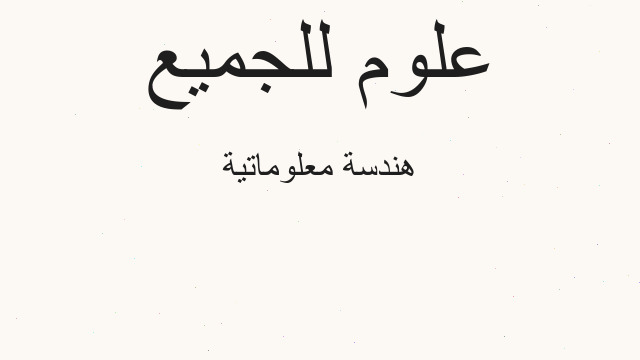 هندسة معلوماتية