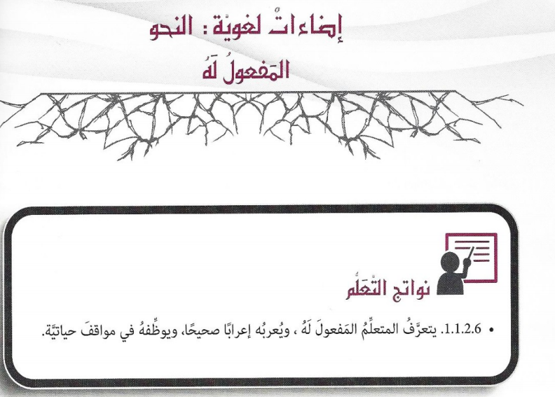 اضاءات لغوية النحو  لمادة اللغة العربية  لصف  الثامن  في الامارات
