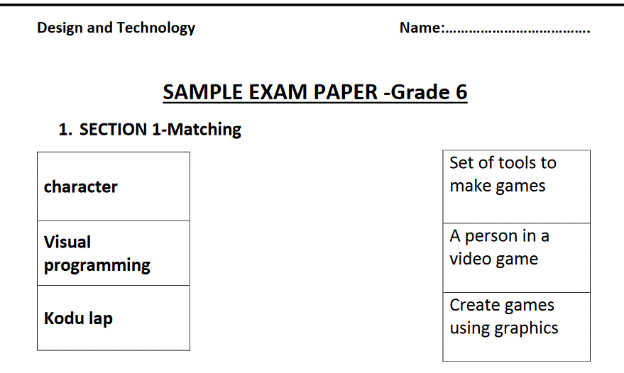 sample exam paper grade 6 design and technology Post image of sample exam paper grade 6 design and technology