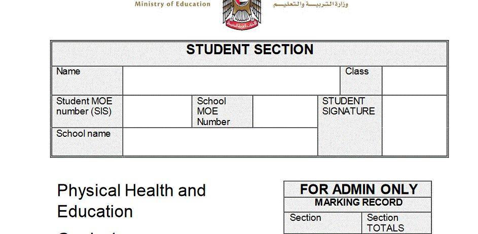 Physical Health and Education grade 1 term 1 Post image of Physical Health and Education grade 1 term 1