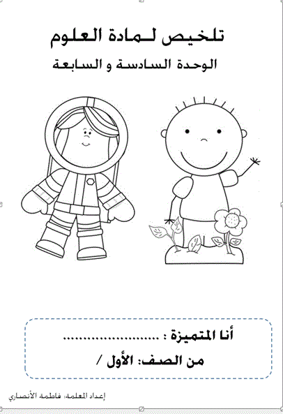 تلخيص لمادة العلوم الوحدة 6-7 الصف الاول Post image of تلخيص لمادة العلوم الوحدة 6-7 الصف الاول
