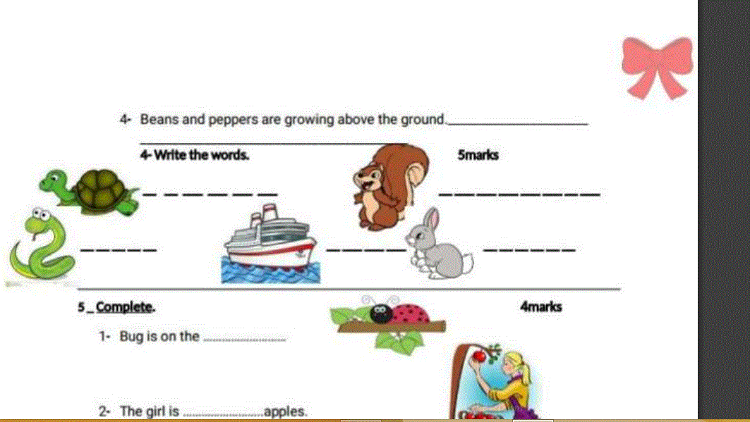 English work paper grade 2 Post image of English work paper grade 2