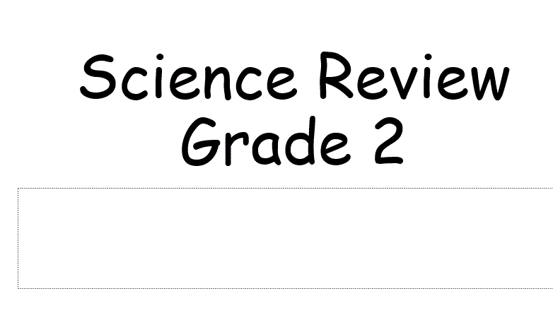 science revision grade 2 Post image of science revision grade 2