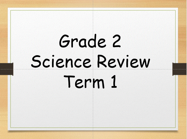 science revision grade 2 term 1 Post image of science revision grade 2 term 1