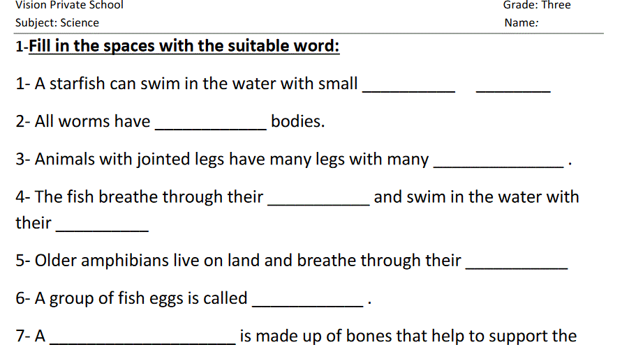grade three science unit 2 revision Post image of grade three science unit 2 revision