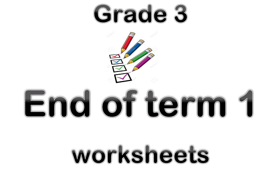 English worksheet end of term 1 grade 3 Post image of English worksheet end of term 1 grade 3