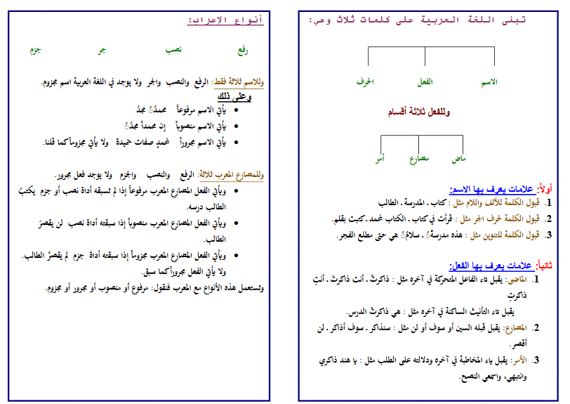 Post image of ملف لشرح قواعد اللغة العربية الصف الخامس الفصل الاول