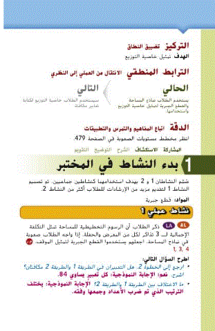 Post image of دليل المعلم للرياضيات الصف السادس