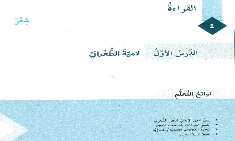 حل درس لامية الطغرائي اللغة العربية الصف السابع Post image of حل درس لامية الطغرائي اللغة العربية الصف السابع