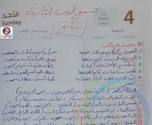 الصف السابع اللغة العربية نموذج سبر